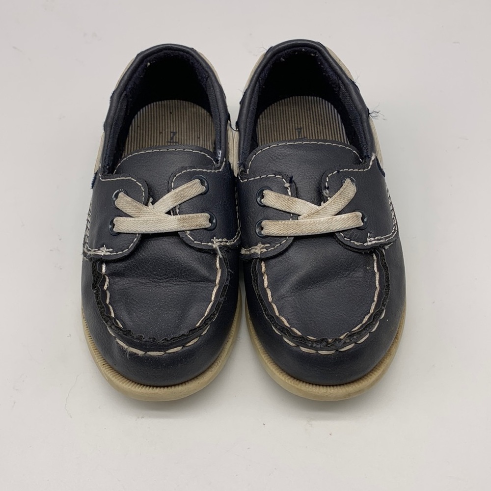 Carters Navy Blue Deck Shoes size toddler 7